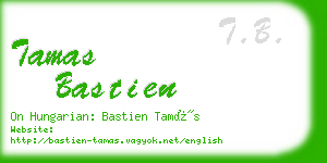 tamas bastien business card